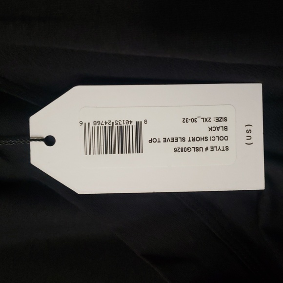 Universal Standard Dolci Short Sleeve Top Black Size 2X | 30-32 - Picture 9 of 9